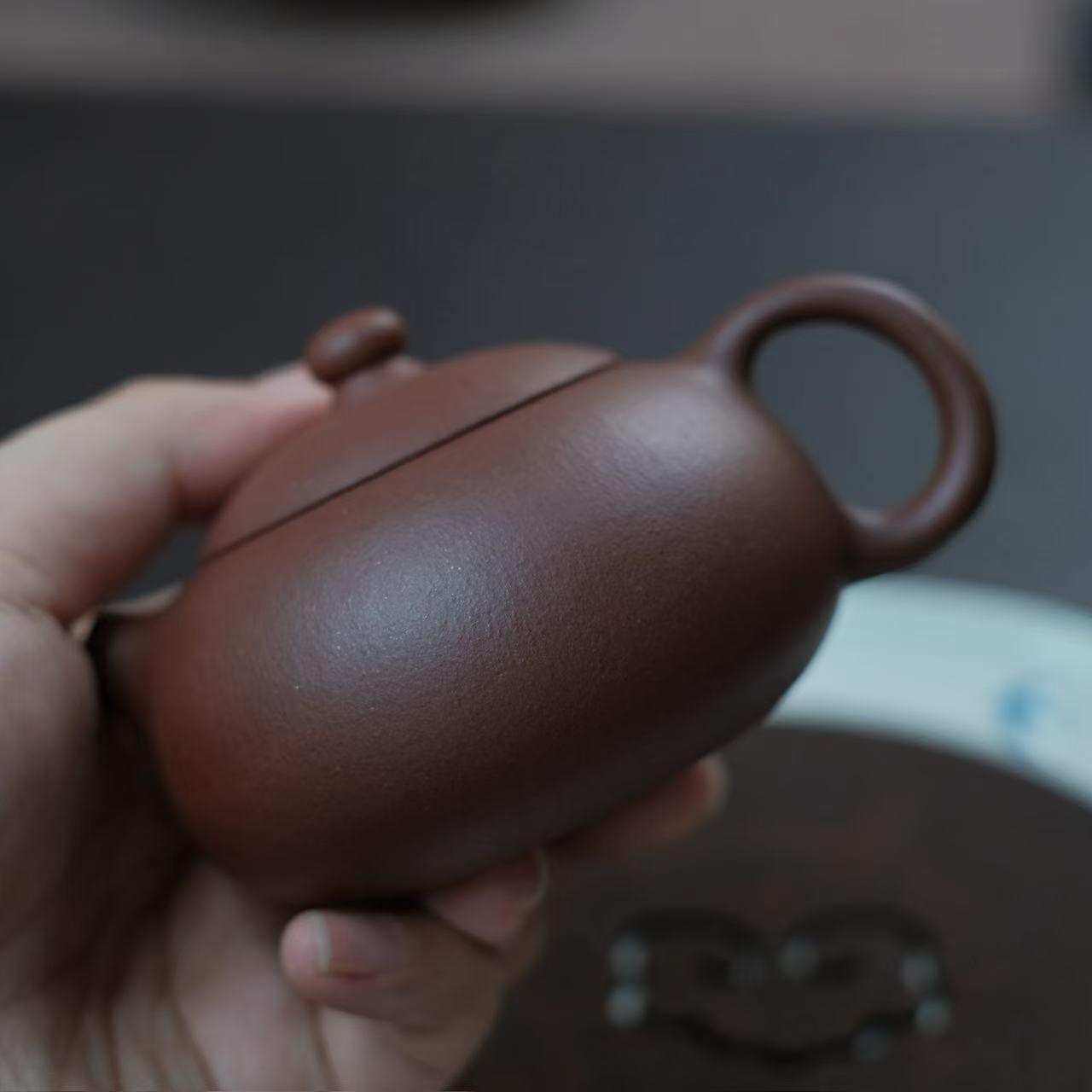 Handmade teapot-Dicaoqing series-Pian xishi-180ml