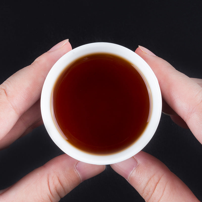 200g Lao Banzhang Ripe Pu-erh Tea Cake(From Our Own Tea Garden)