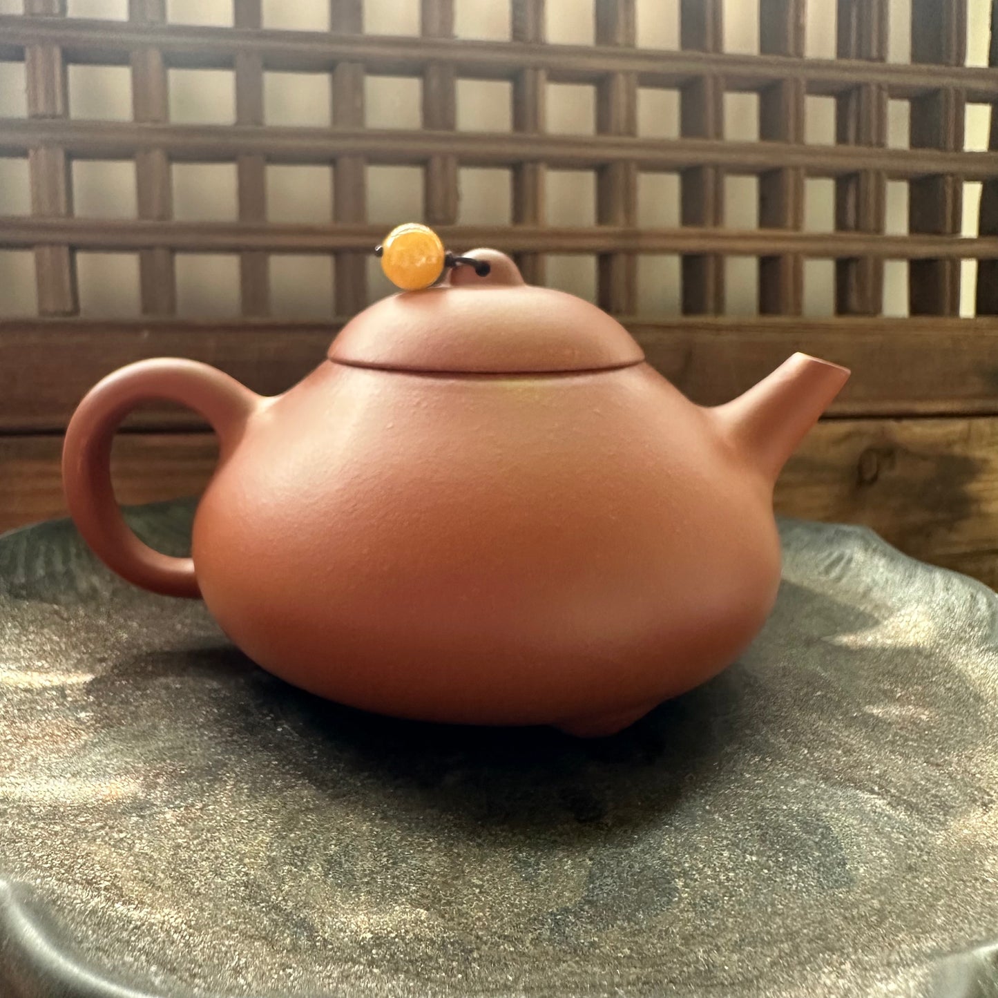 Fully Handcrafted-Official’s Hat Teapot (官帽壶)
