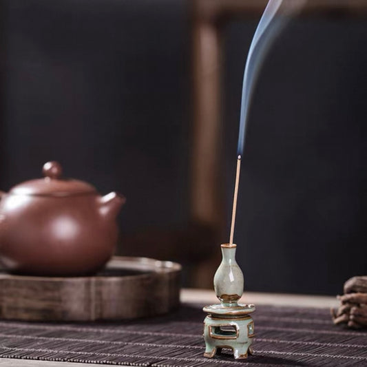 Handcrafted Jingdezhen Porcelain Incense Holder – Stool & Vase Design