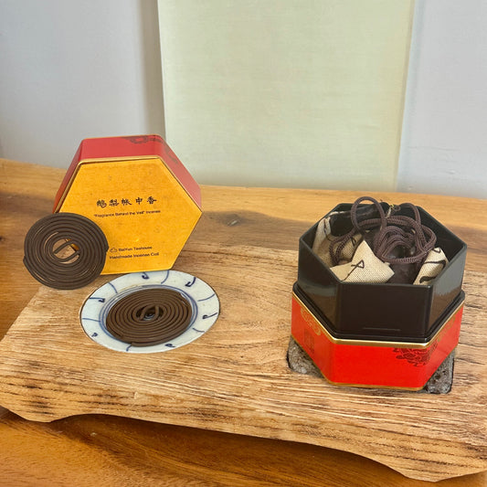 "Fragrance Behind the Veil" Incense 鹅梨帐中香(盘香)
