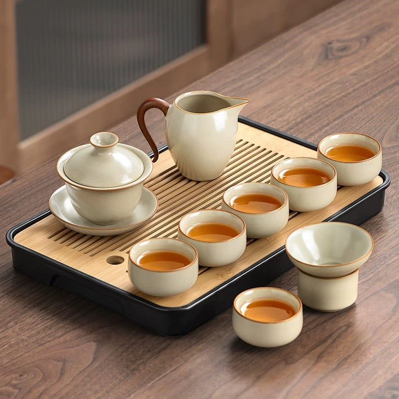 gong fu tea set Ru kiln(汝窑)
