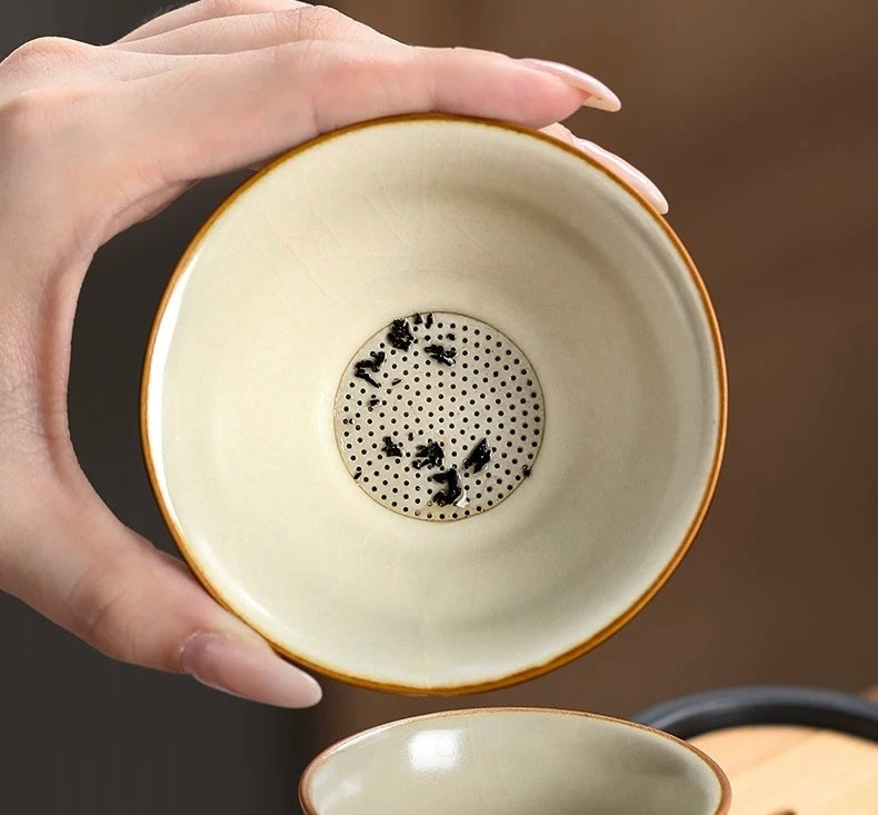 gong fu tea set Ru kiln(汝窑)