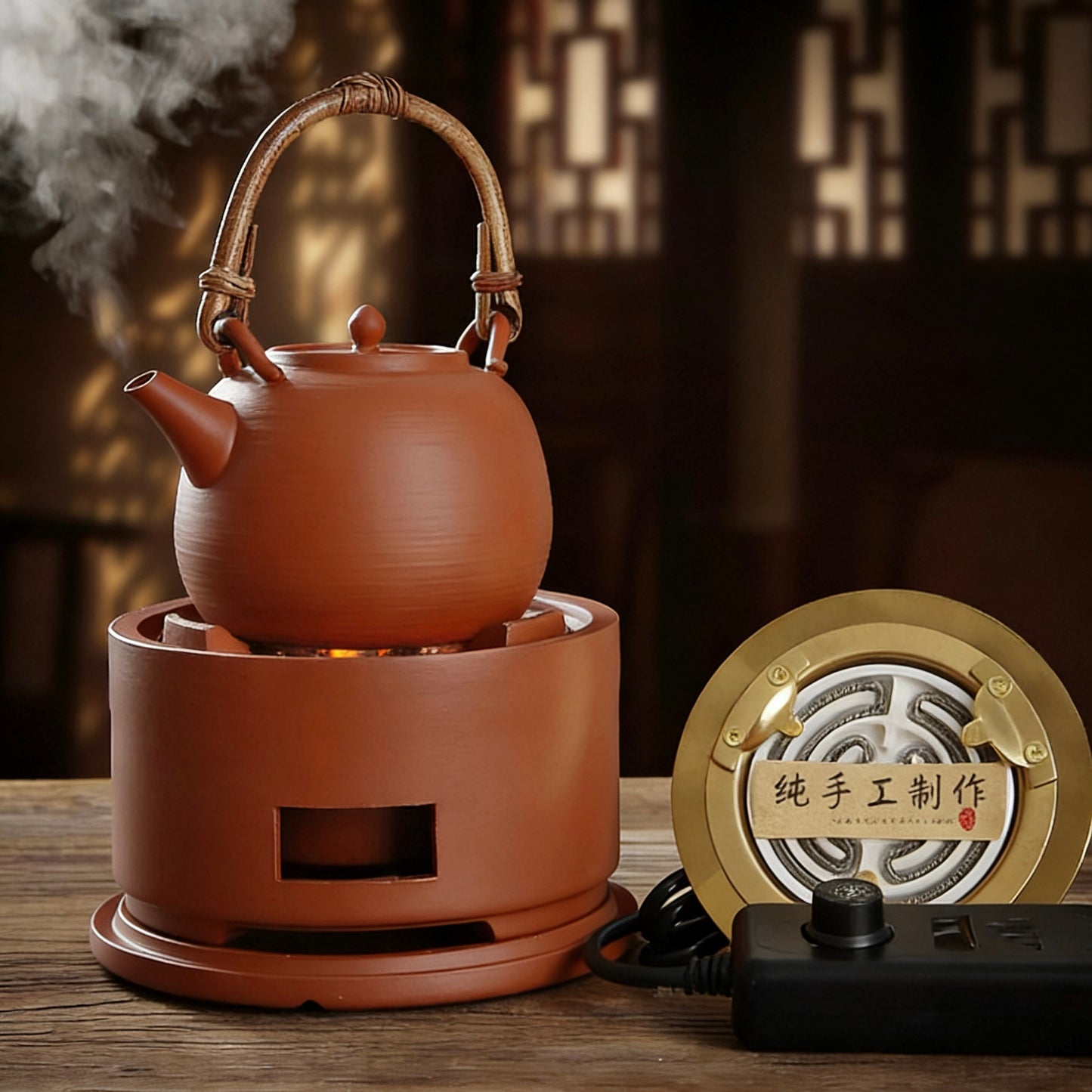 Guangdong Chaozhou(进士） Original Red Clay Stove · Electric & Charcoal Dual Use