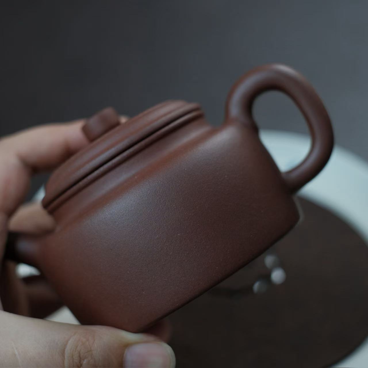 Handmade teapot-Dicaoqing series-De zhong-210ml