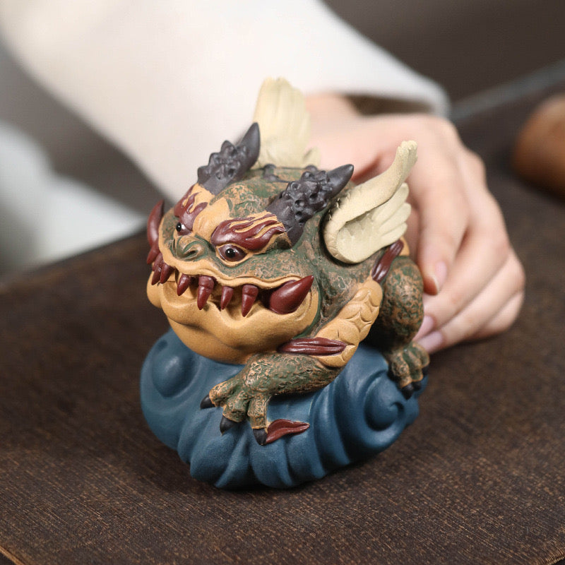 Flying Golden Toad tea pet(Have been blessed) – BaiYun teahouse