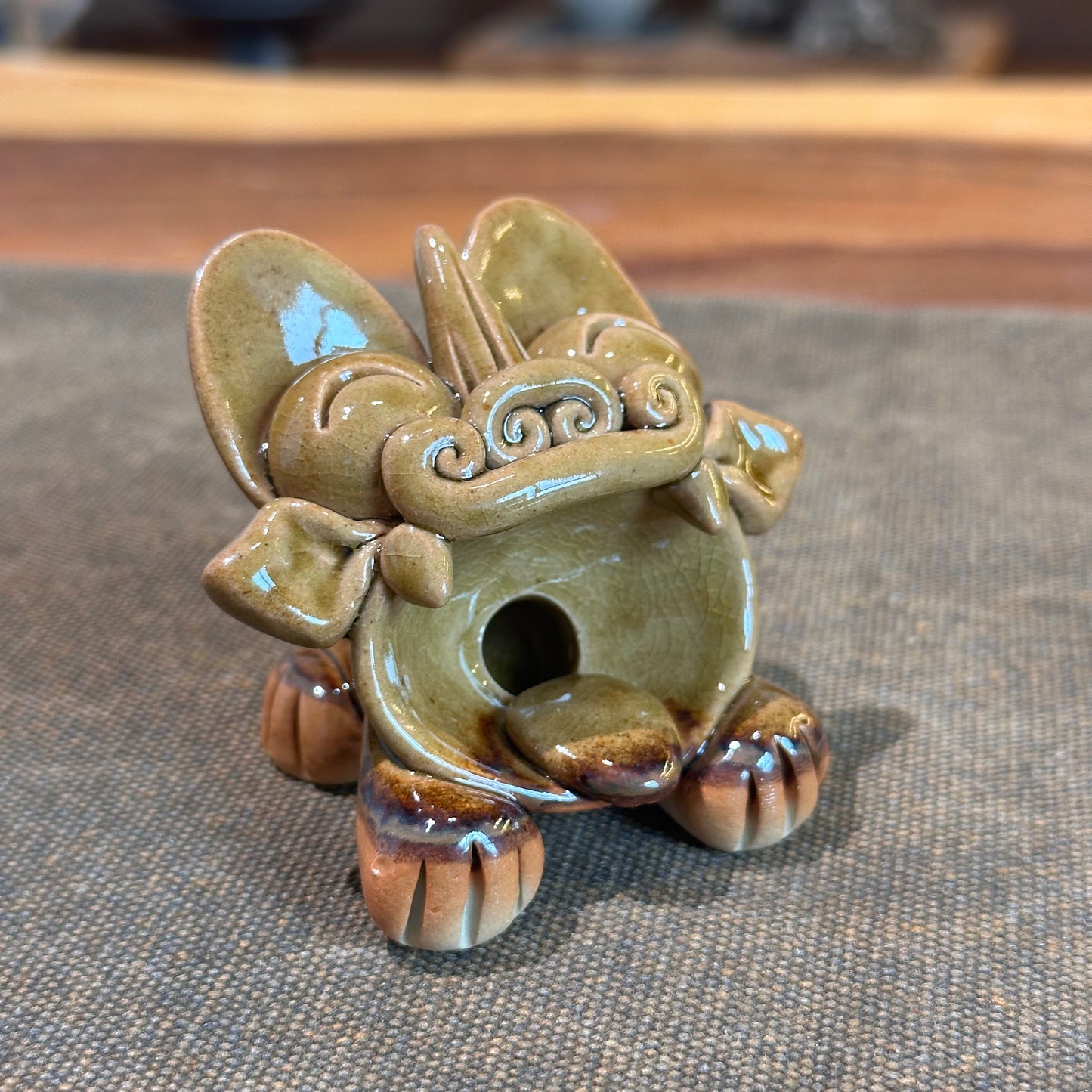 Guardian Wa Cat Tea Pet -Random Style & Color(Have been blessed)