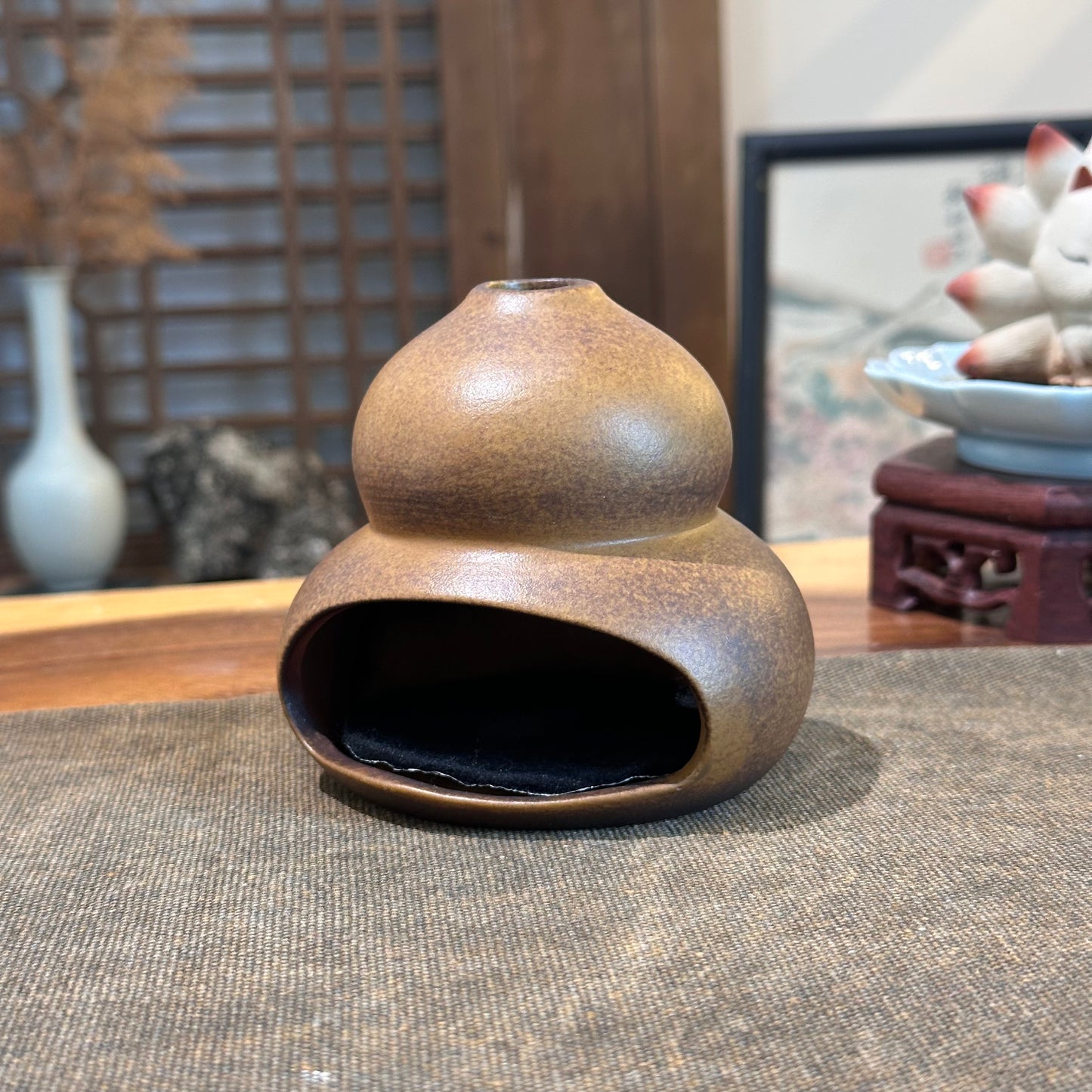Ceramic Gourd Incense Burner