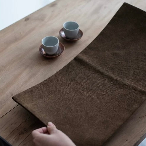 Vintage Canvas Tea Table Mat