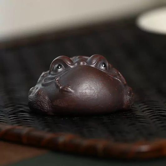 Three-Legged Golden Toad tea pet (Have been blessed)