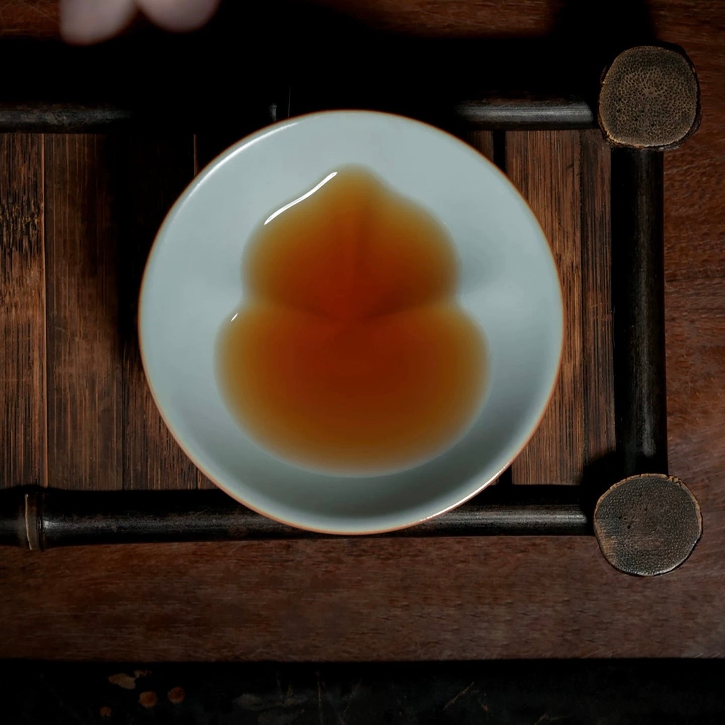 Gourd and Peach Shape Ru Ware Master Cup · Host Cup