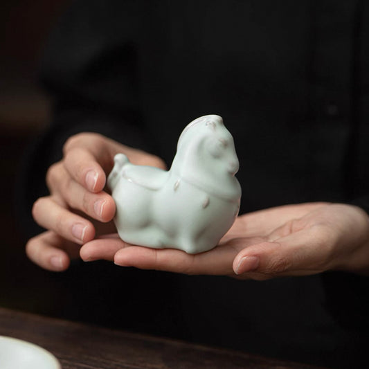 Ru Kiln Horse   tea Pet (Have been blessed)