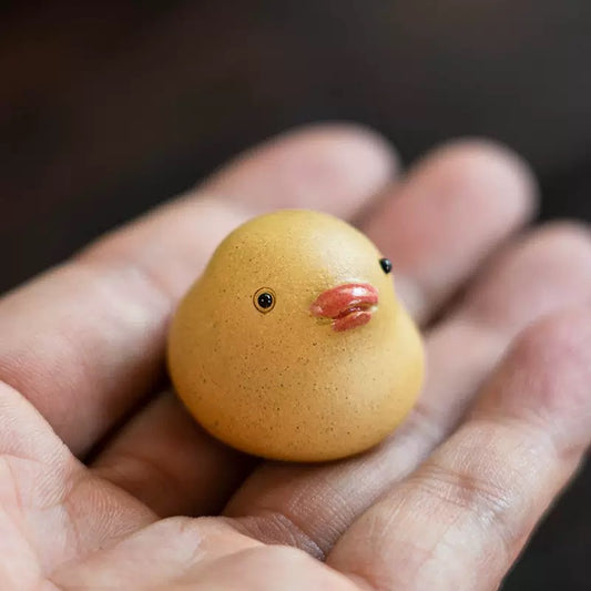 Little yellow duck Tea Pet  (Have been blessed)