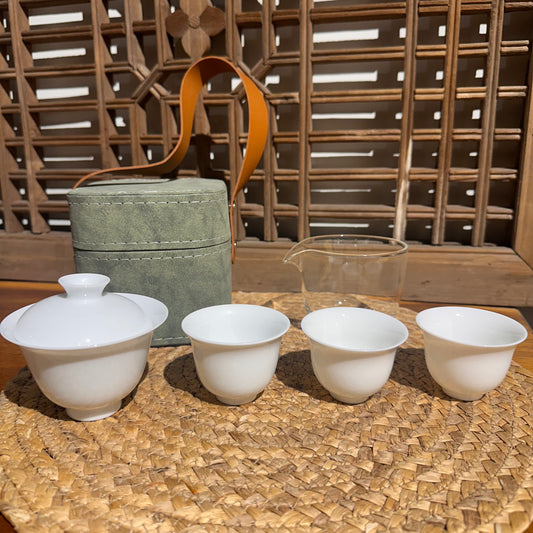 Ultra-Thin Travel Gaiwan Tea Set
