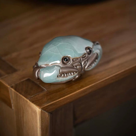 Ceramic crab tea pet (Have been blessed)