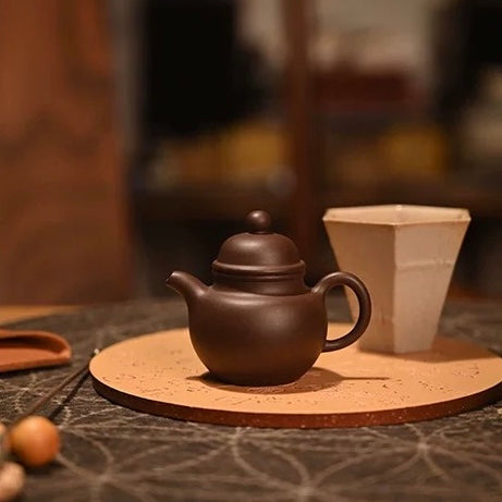 Zisha Teapot · "Duo Qiu" Style · 50cc · Pure Handcrafted