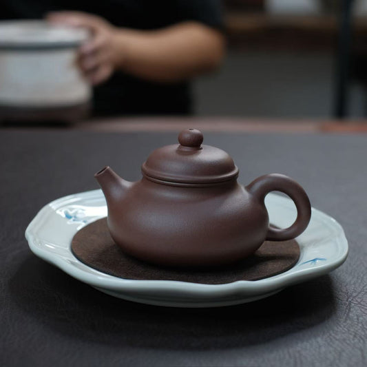 Handmade teapot-Dicaoqing series-Rong tian-200ml