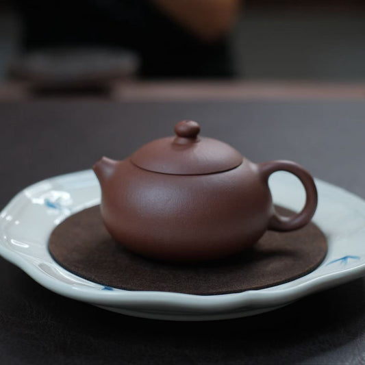 Handmade teapot-Dicaoqing series-Pian xishi-180ml